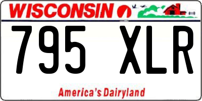 WI license plate 795XLR