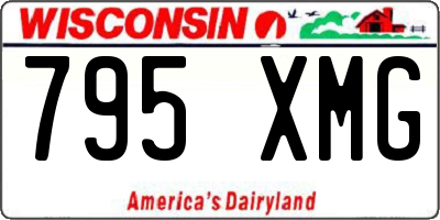 WI license plate 795XMG
