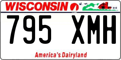 WI license plate 795XMH