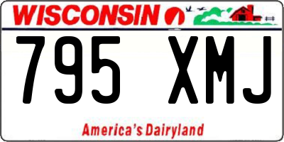 WI license plate 795XMJ