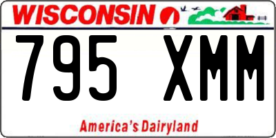 WI license plate 795XMM