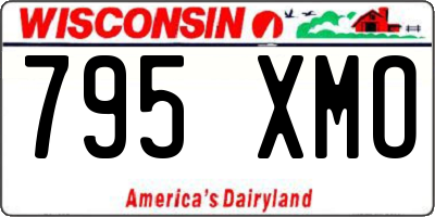WI license plate 795XMO