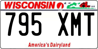 WI license plate 795XMT