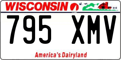 WI license plate 795XMV