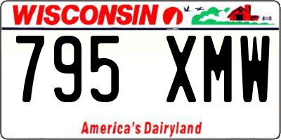 WI license plate 795XMW