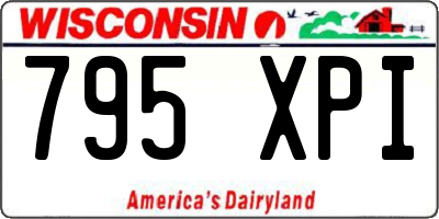 WI license plate 795XPI