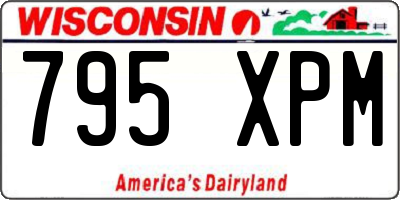 WI license plate 795XPM