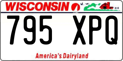 WI license plate 795XPQ