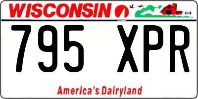 WI license plate 795XPR