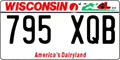 WI license plate 795XQB