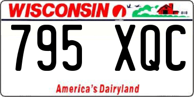 WI license plate 795XQC