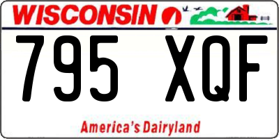 WI license plate 795XQF
