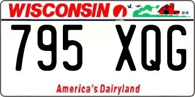 WI license plate 795XQG