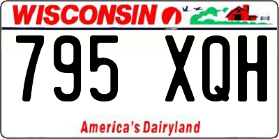 WI license plate 795XQH
