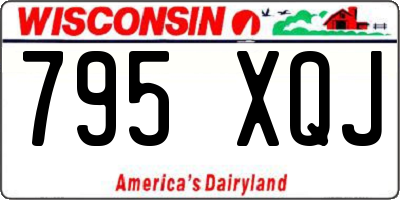 WI license plate 795XQJ