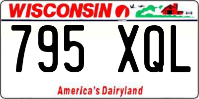 WI license plate 795XQL