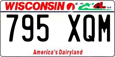 WI license plate 795XQM