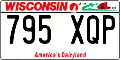 WI license plate 795XQP