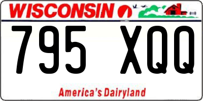 WI license plate 795XQQ
