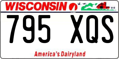 WI license plate 795XQS