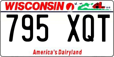 WI license plate 795XQT