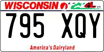 WI license plate 795XQY