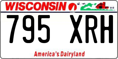 WI license plate 795XRH