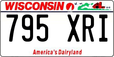 WI license plate 795XRI