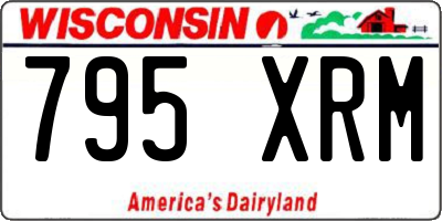 WI license plate 795XRM