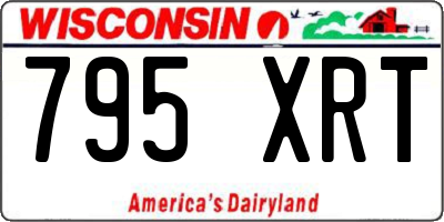 WI license plate 795XRT