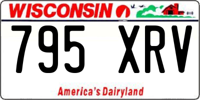 WI license plate 795XRV