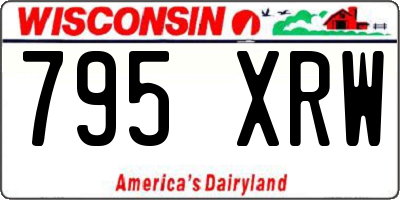 WI license plate 795XRW