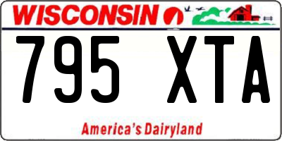 WI license plate 795XTA