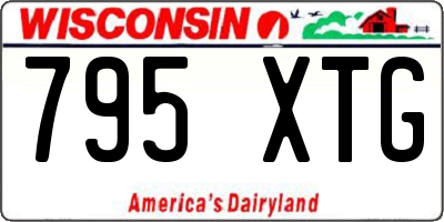 WI license plate 795XTG