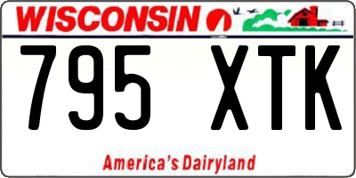 WI license plate 795XTK