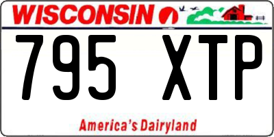 WI license plate 795XTP