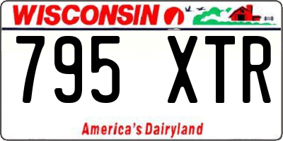 WI license plate 795XTR