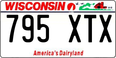WI license plate 795XTX