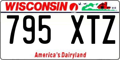 WI license plate 795XTZ