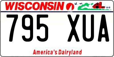 WI license plate 795XUA