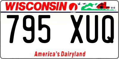 WI license plate 795XUQ