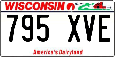 WI license plate 795XVE