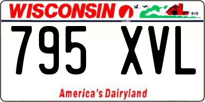 WI license plate 795XVL