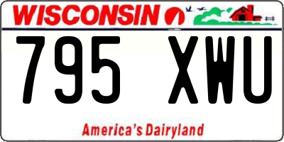WI license plate 795XWU