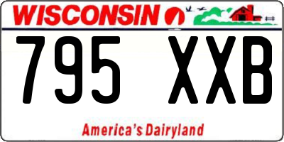 WI license plate 795XXB
