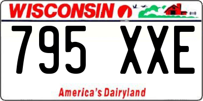 WI license plate 795XXE