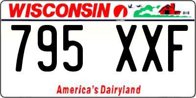 WI license plate 795XXF