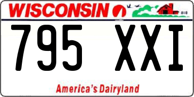 WI license plate 795XXI