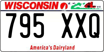 WI license plate 795XXQ
