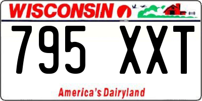 WI license plate 795XXT